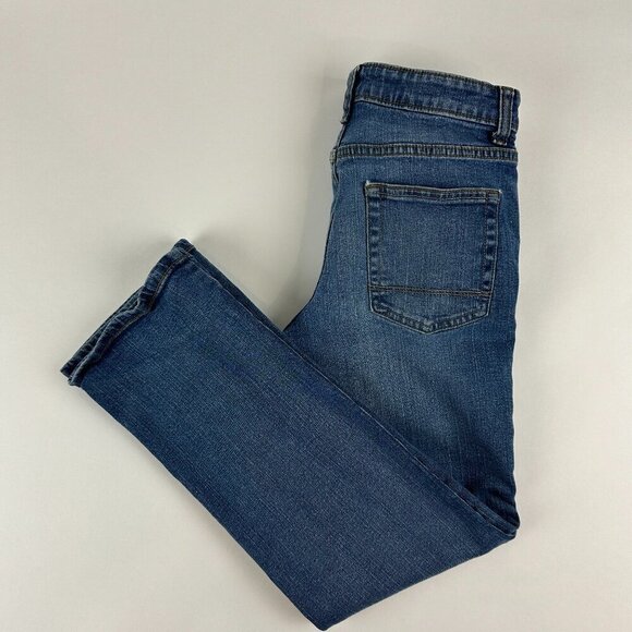 Cat & Jack Jeans Boys 12 Bootcut Stretch Blue Denim - Picture 1 of 12